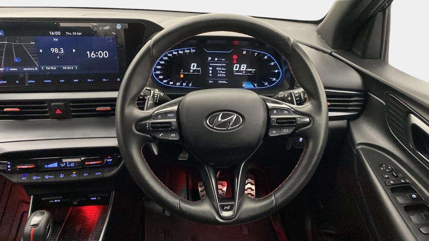 2023 Hyundai NEW I20 N LINE N8 1.0 TURBO GDI DCT, Petrol, Automatic, 20,509 km, Steering Wheel Close Up