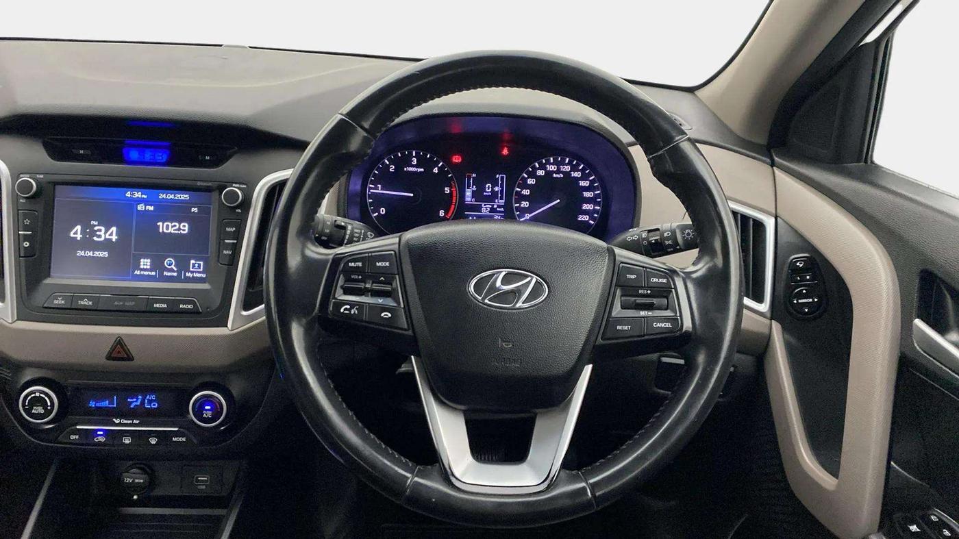 2018 Hyundai Creta SX AT 1.6 DIESEL, Diesel, Automatic, 56,803 km, Steering Wheel Close Up