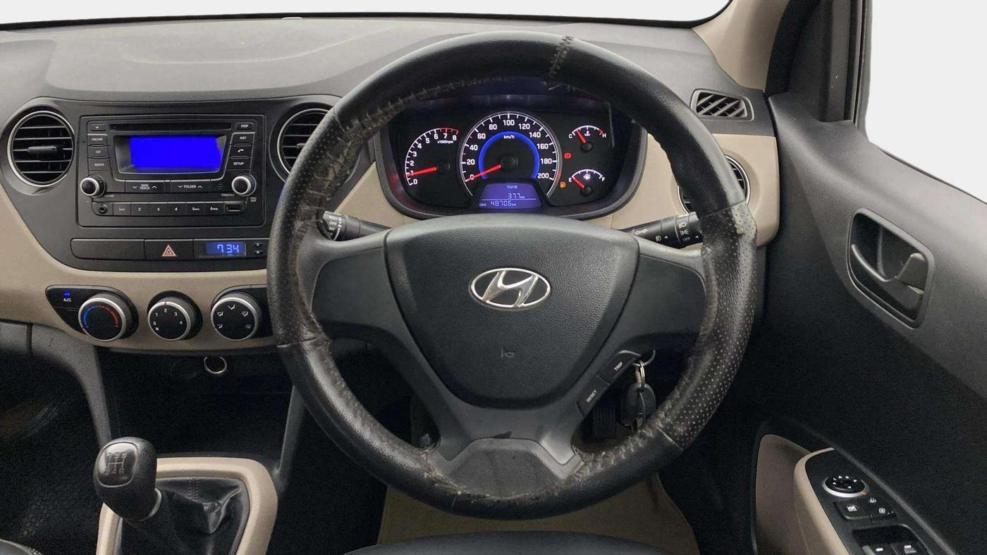 2015 Hyundai Grand i10 MAGNA 1.2 KAPPA VTVT, Petrol, Manual, 48,737 km, Steering Wheel Close Up