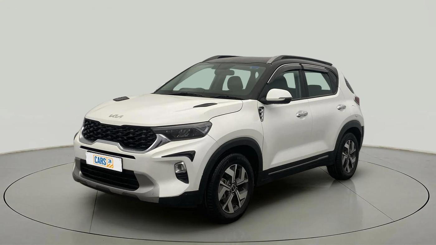 2022 KIA SONET HTX 1.0 IMT, Petrol, Manual, 55,601 km, Left Front Diagonal