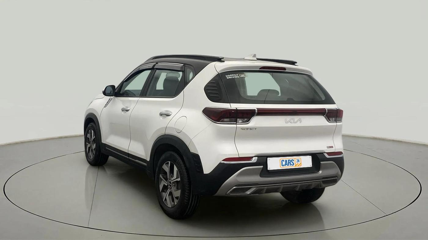 2022 KIA SONET HTX 1.0 IMT, Petrol, Manual, 55,601 km, Left Back Diagonal