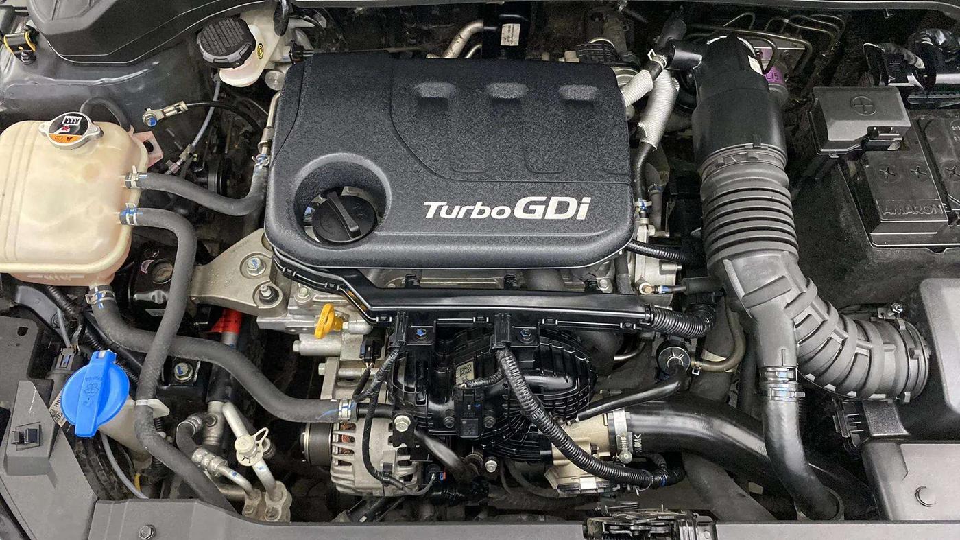 2021 Hyundai NEW I20 ASTA (O) 1.0 TURBO GDI DCT, Petrol, Automatic, 31,128 km, Engine View - Right