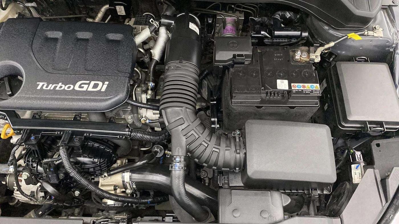 2021 Hyundai NEW I20 ASTA (O) 1.0 TURBO GDI DCT, Petrol, Automatic, 31,128 km, Engine View - Left