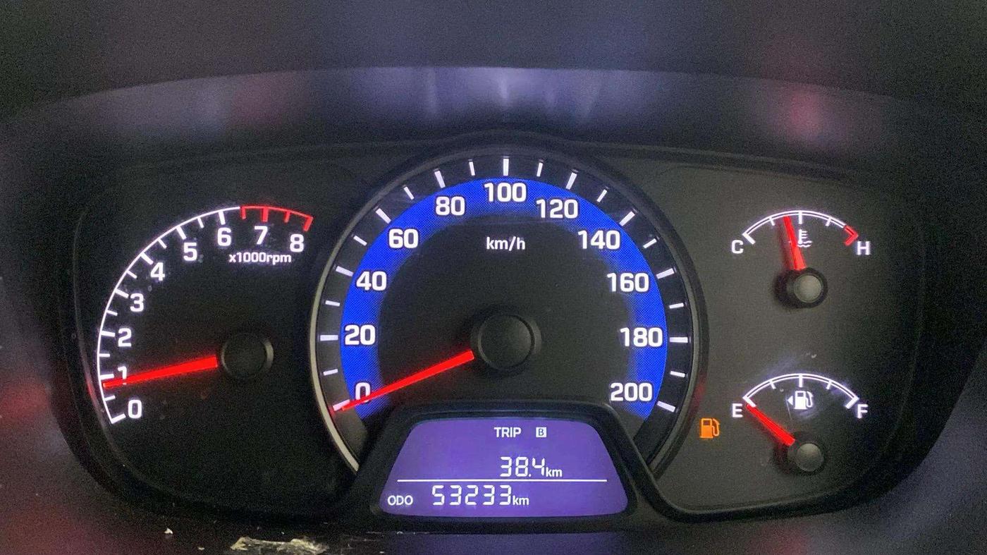 2014 Hyundai Xcent S 1.2, Petrol, Manual, 53,308 km, Odometer Image