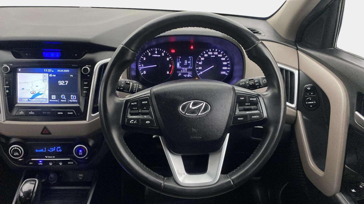 2018 Hyundai Creta SX AT 1.6 PETROL, Petrol, Automatic, 42,353 km, Steering Wheel Close Up