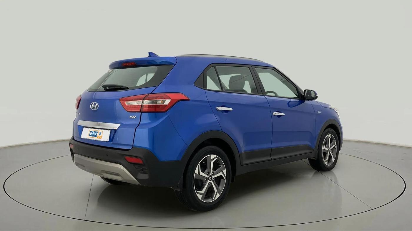 2019 Hyundai Creta SX AT 1.6 PETROL, Petrol, Automatic, 71,835 km, Right Back Diagonal