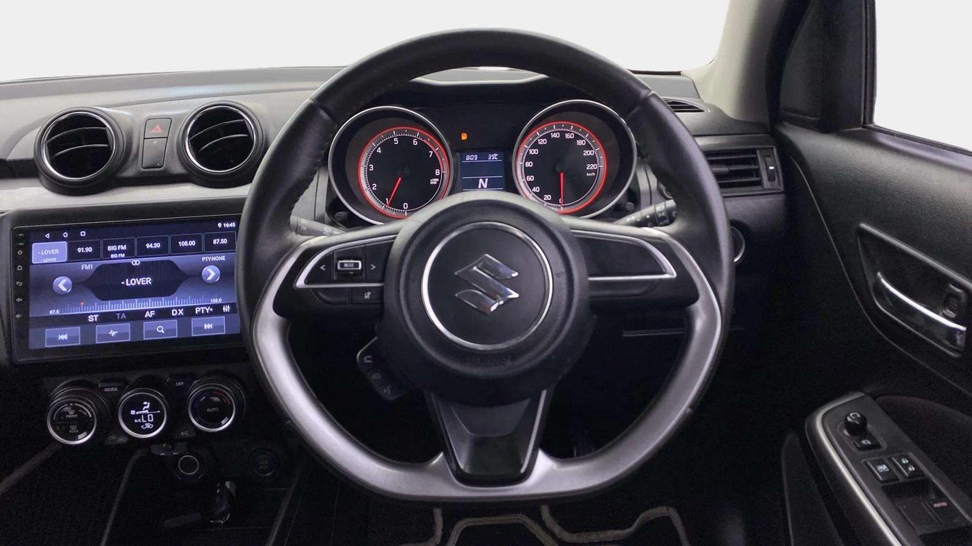 2019 Maruti Swift ZXI PLUS AMT, Petrol, Automatic, 57,803 km, Steering Wheel Close Up