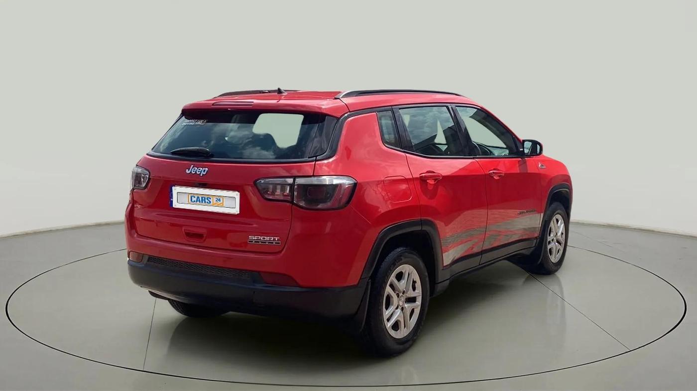 2019 Jeep Compass SPORT PLUS 1.4 PETROL, Petrol, Manual, 33,816 km, Right Back Diagonal