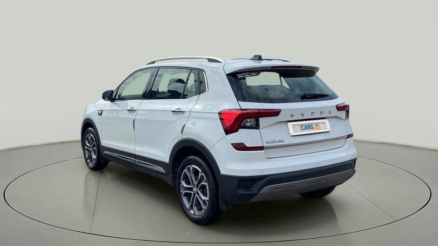 2022 Skoda KUSHAQ STYLE 1.0L TSI AT (6 AIRBAGS), Petrol, Automatic, 25,272 km, Left Back Diagonal