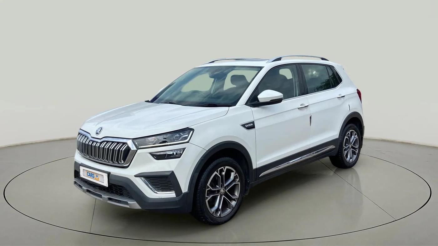 2022 Skoda KUSHAQ STYLE 1.0L TSI AT (6 AIRBAGS), Petrol, Automatic, 25,272 km, Left Front Diagonal