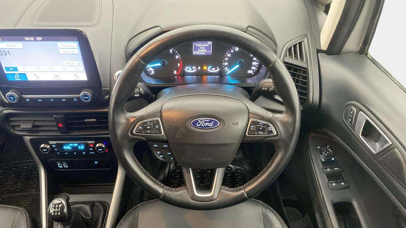 2018 Ford Ecosport TITANIUM + 1.5L PETROL, Petrol, Manual, 67,793 km, Steering Wheel Close Up