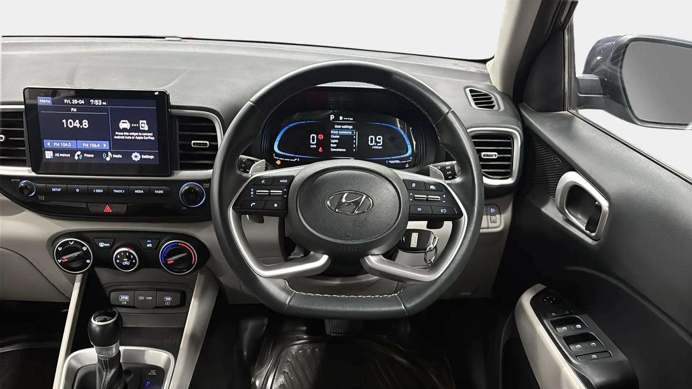 2022 Hyundai VENUE S (O) 1.0 TURBO DCT, Petrol, Automatic, 10,662 km, Steering Wheel Close Up