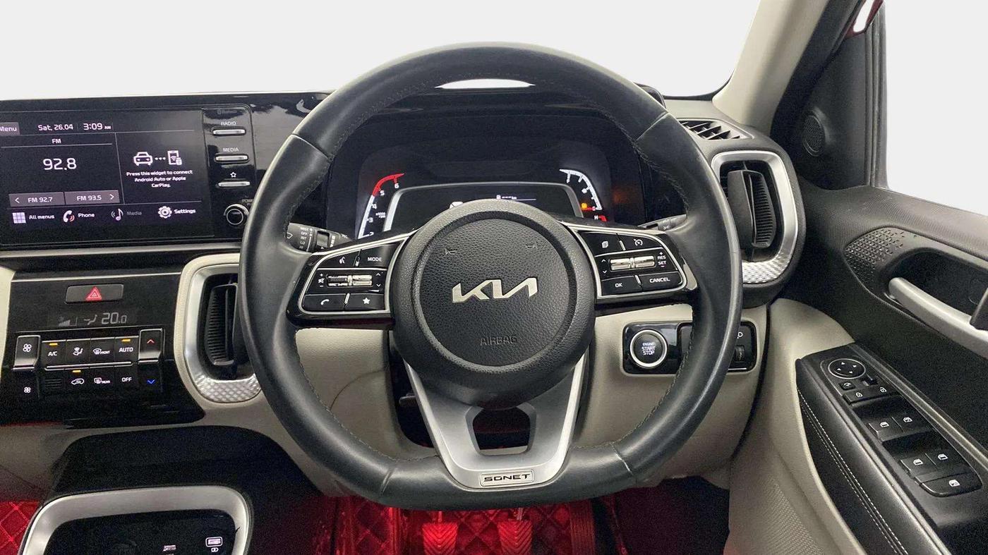 2021 KIA SONET HTX 1.5, Diesel, Manual, 30,279 km, Steering Wheel Close Up
