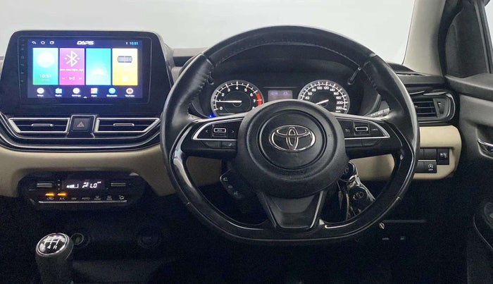 2022 Toyota Glanza E, Petrol, Manual, 47,475 km, Steering Wheel Close Up