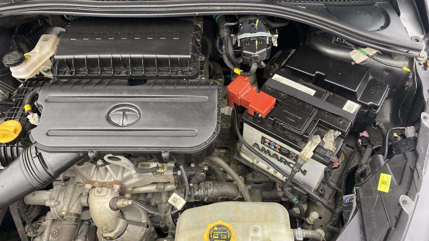 2023 Tata TIGOR XZA PLUS PETROL, Petrol, Automatic, 3,588 km, Engine View - Left