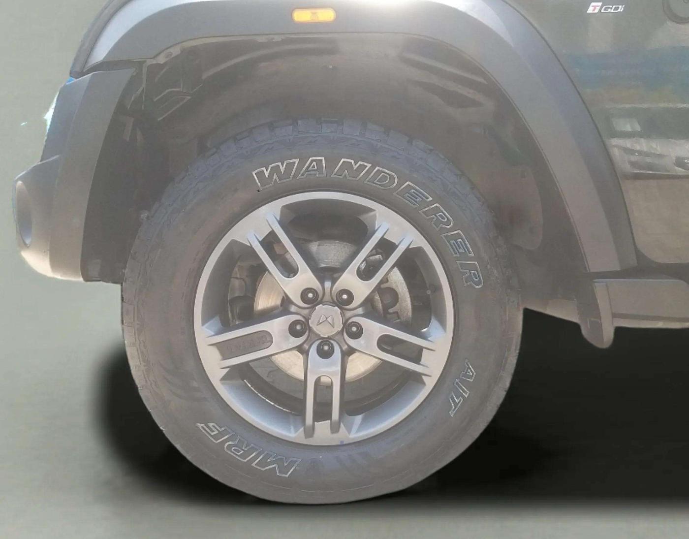 2023 Mahindra Thar LX HT PETROL 4WD MT, Petrol, Manual, 33,147 km, Left Front Wheel