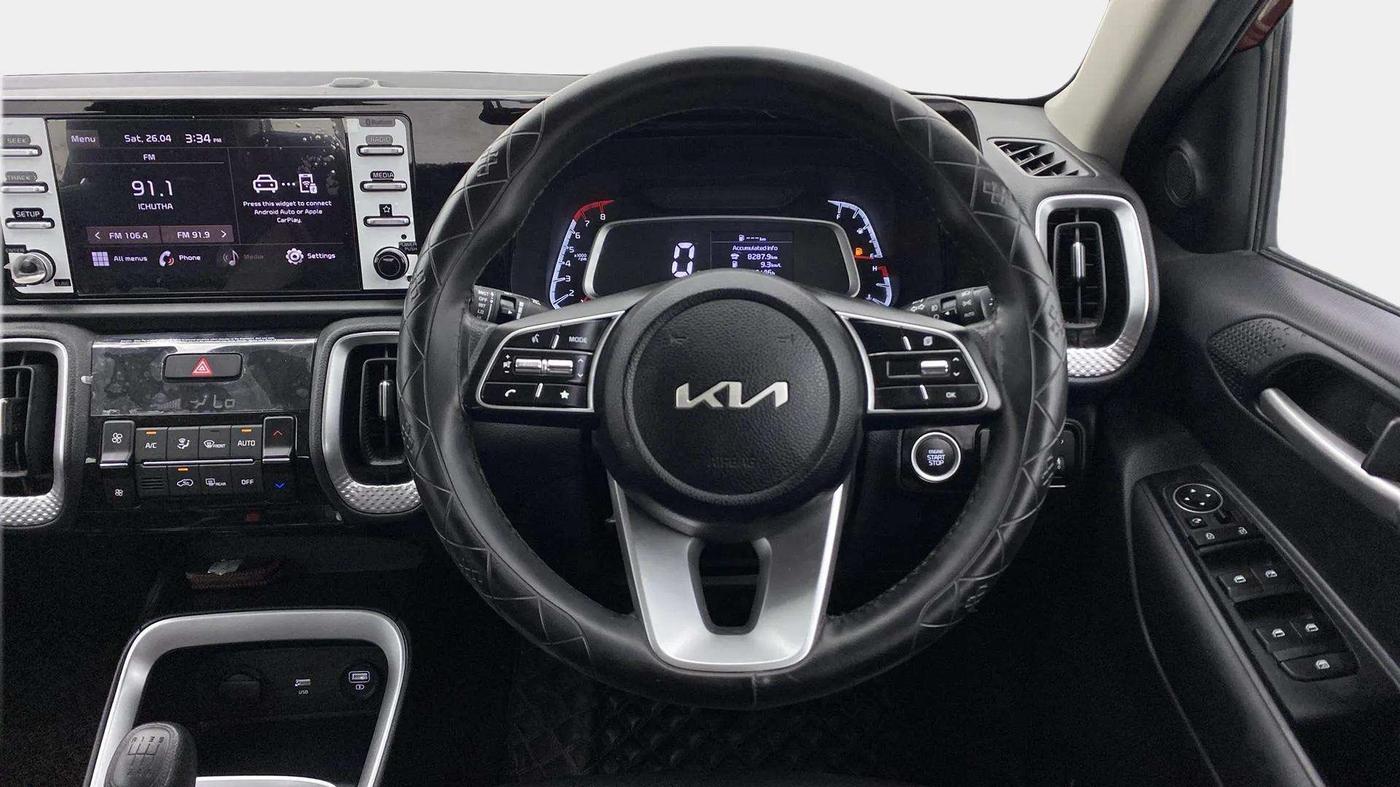 2022 KIA SONET HTK PLUS 1.0 IMT, Petrol, Manual, 18,358 km, Steering Wheel Close Up