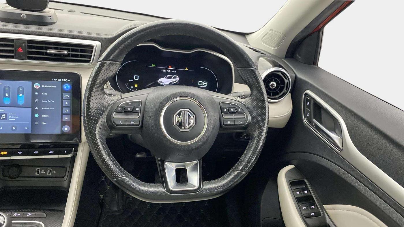 2021 MG ASTOR SHARP 1.5 MT, Petrol, Manual, 24,020 km, Steering Wheel Close Up