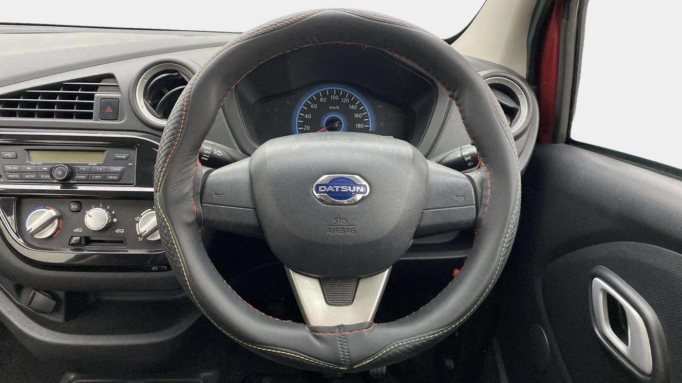 2019 Datsun Redi Go S 1.0 AMT, Petrol, Automatic, 42,672 km, Steering Wheel Close Up