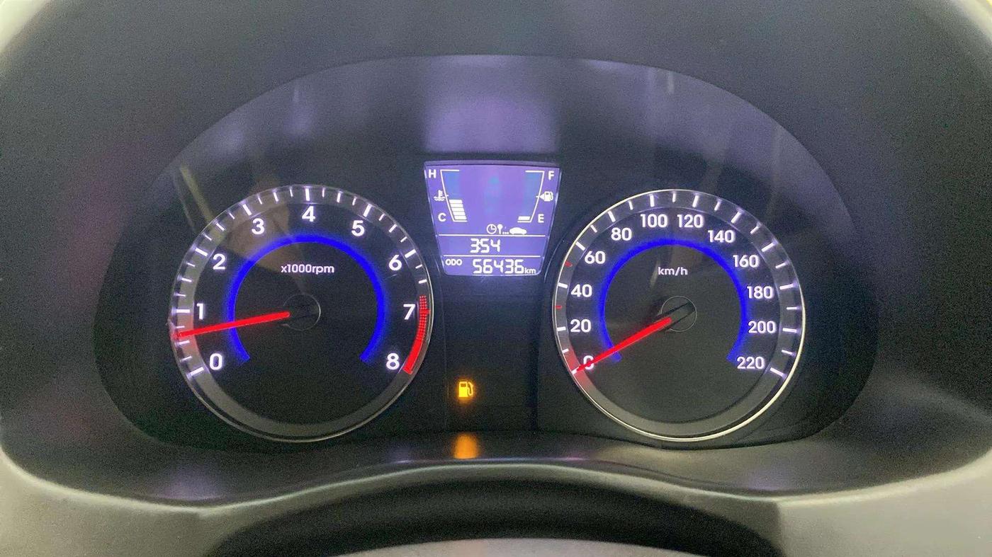 2016 Hyundai Verna 1.4 VTVT, Petrol, Manual, 56,484 km, Odometer Image
