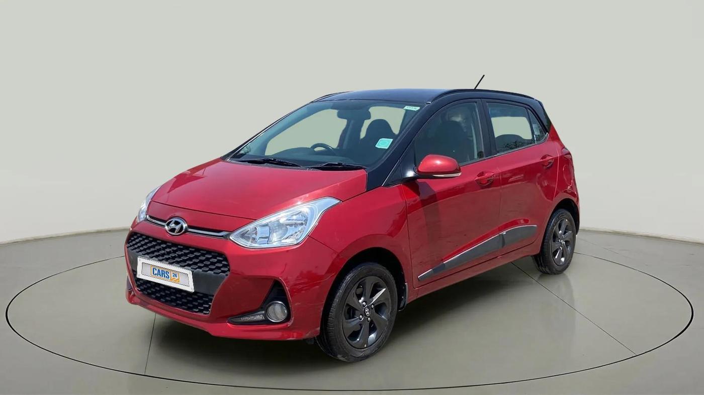 2018 Hyundai Grand i10 SPORTZ 1.2 KAPPA VTVT DUAL TONE, Petrol, Manual, 12,247 km, Left Front Diagonal