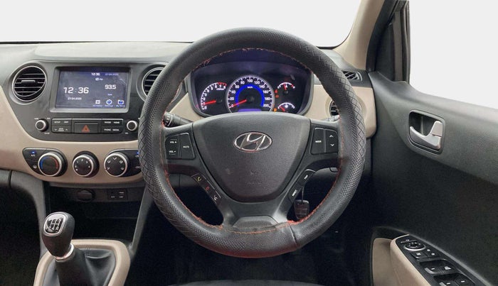 2019 Hyundai Grand i10 SPORTZ 1.2 KAPPA VTVT, Petrol, Manual, 35,448 km, Steering Wheel Close Up