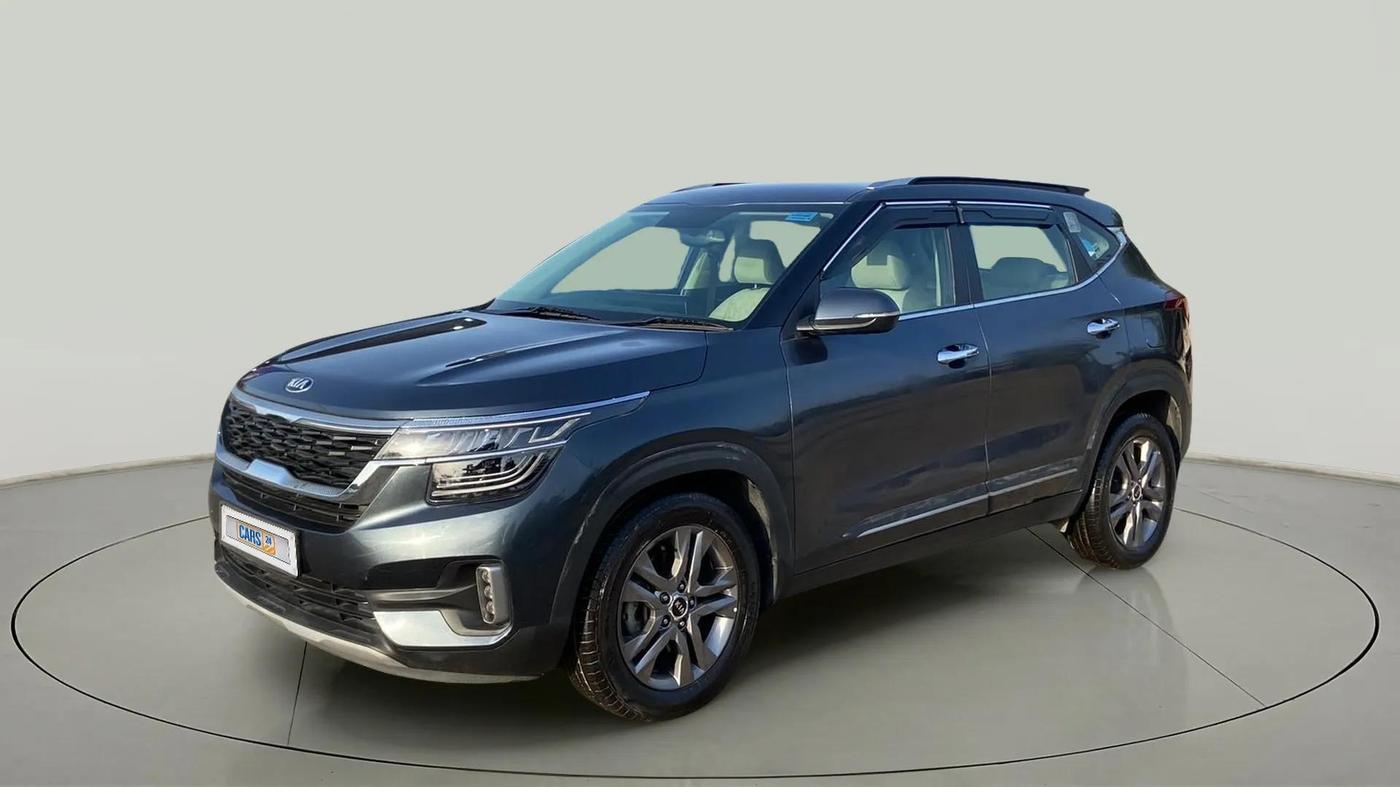 2020 KIA SELTOS HTX IVT 1.5 PETROL, Petrol, Automatic, 21,261 km, Left Front Diagonal