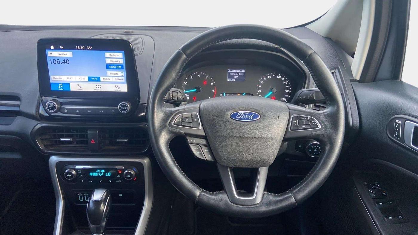 2018 Ford Ecosport TITANIUM + 1.5L PETROL AT, Petrol, Automatic, 67,355 km, Steering Wheel Close Up