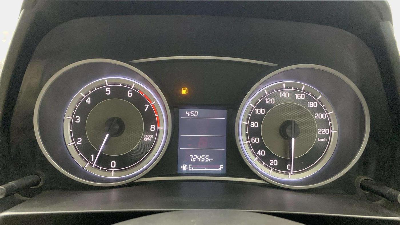 2019 Maruti Dzire VXI, Petrol, Manual, 72,513 km, Odometer Image