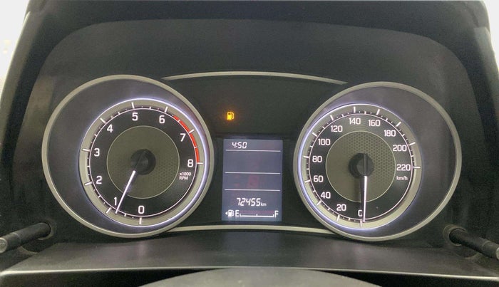 2019 Maruti Dzire VXI, Petrol, Manual, 72,444 km, Odometer Image