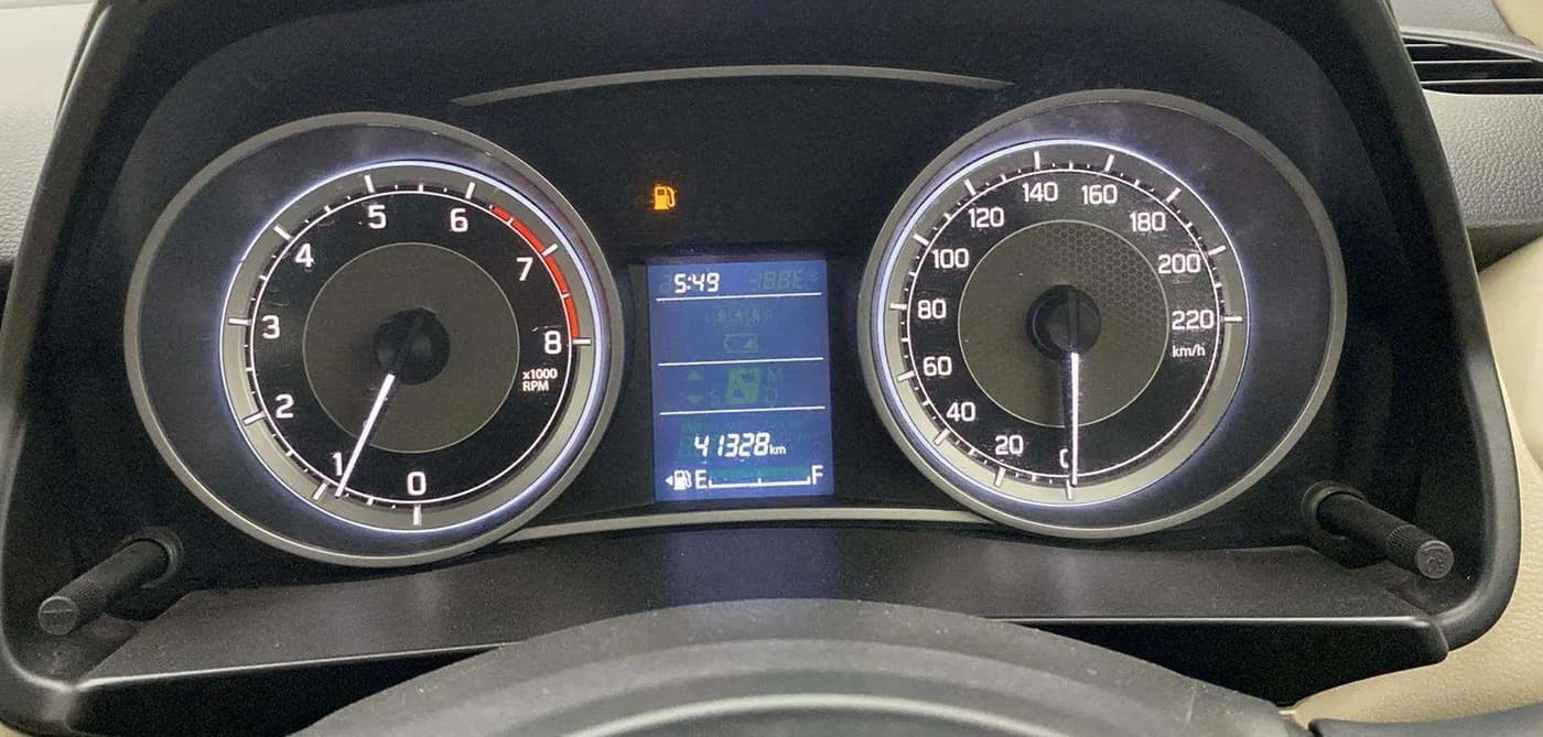 2017 Maruti Dzire VXI, Petrol, Manual, 41,307 km, Odometer Image
