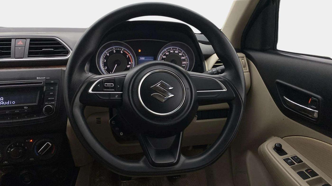 2017 Maruti Dzire VXI, Petrol, Manual, 41,307 km, Steering Wheel Close Up