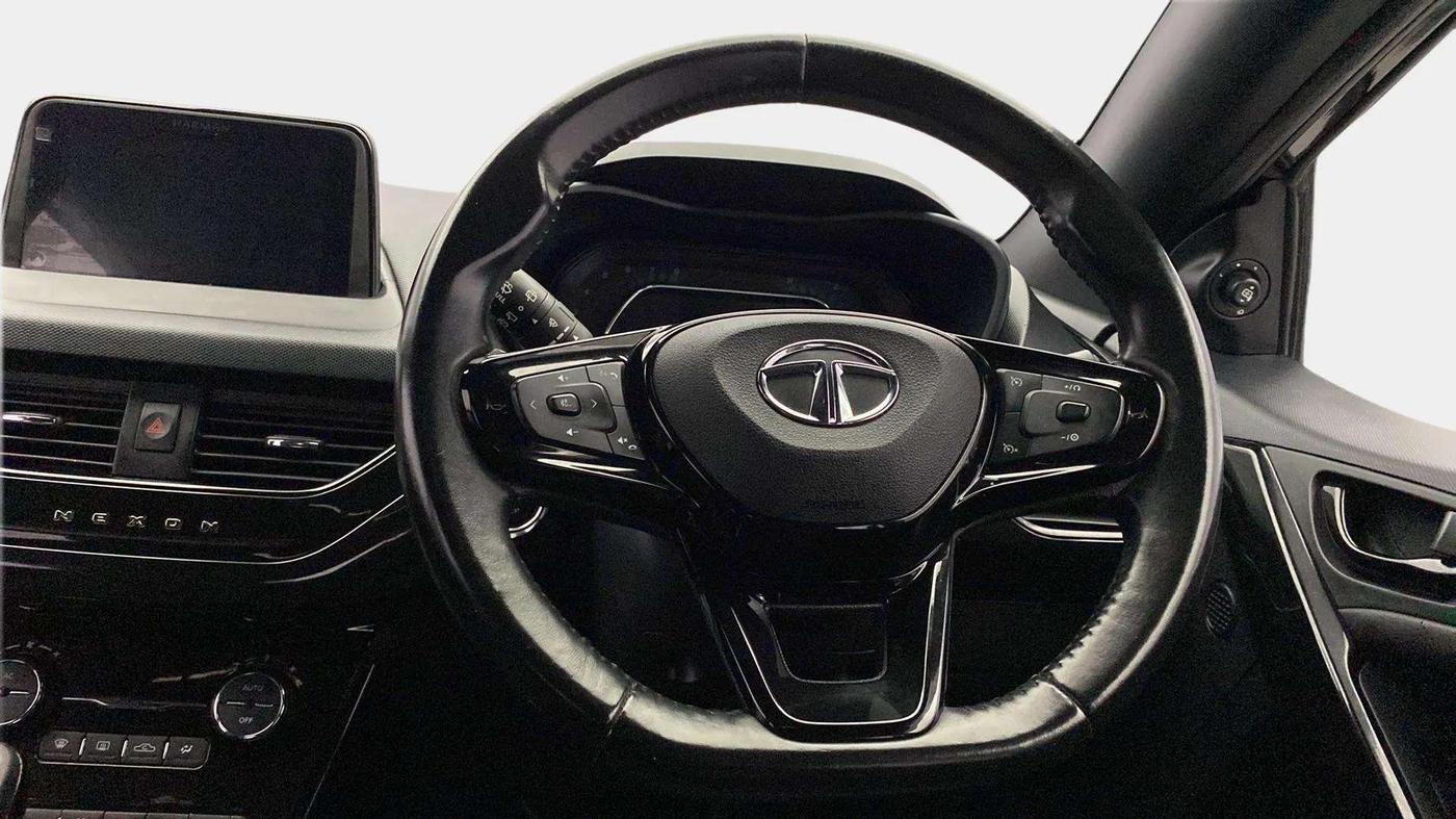 2021 Tata NEXON XZ PLUS (O) PETROL DARK EDITION, Petrol, Manual, 42,113 km, Steering Wheel Close Up