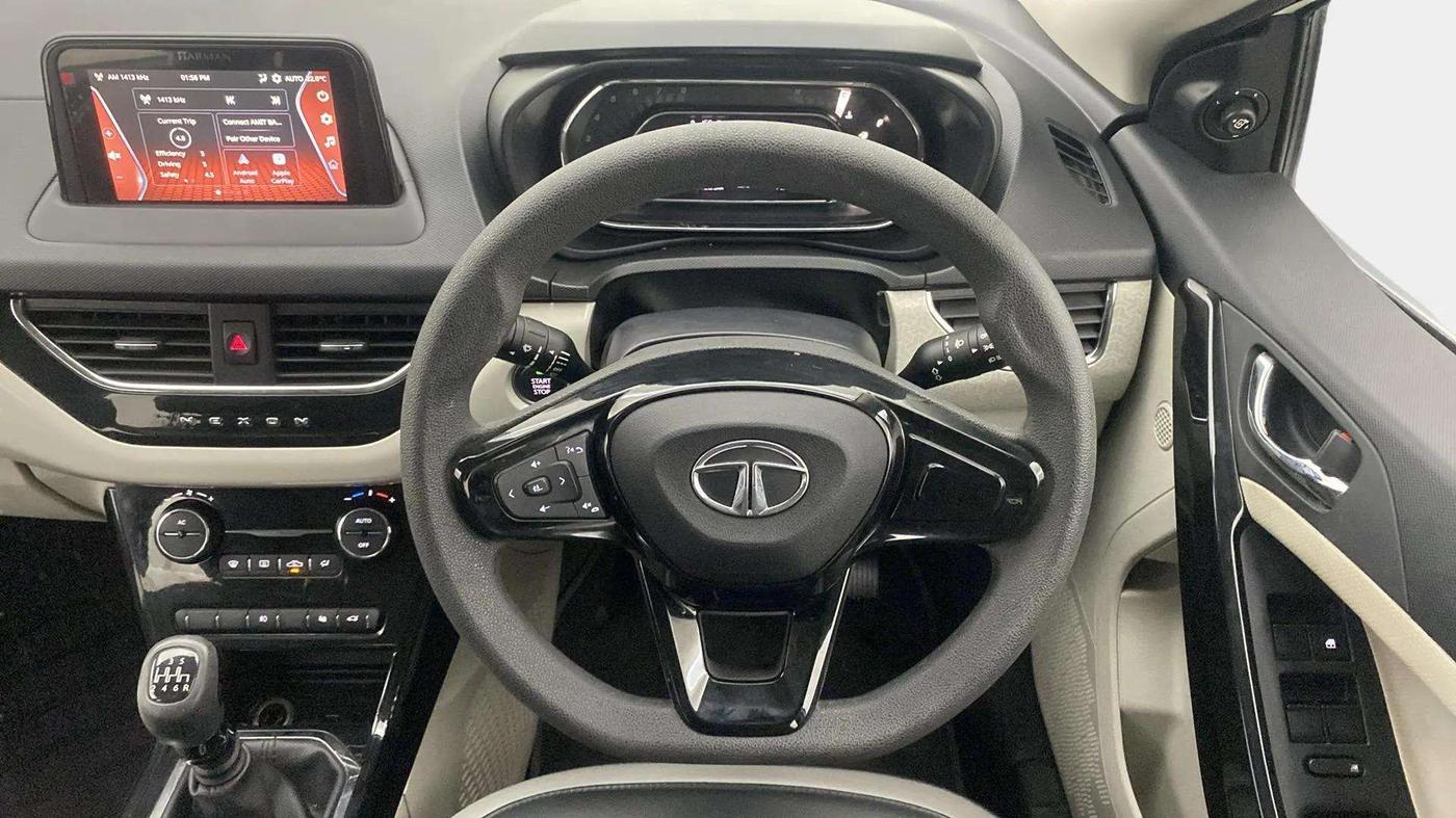 2022 Tata NEXON XZ PLUS PETROL, Petrol, Manual, 31,592 km, Steering Wheel Close Up