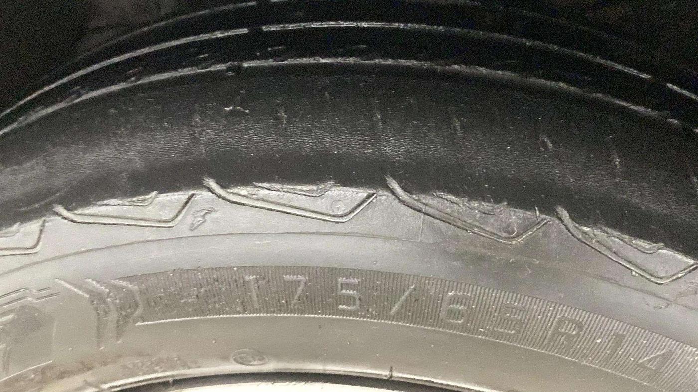 2022 Tata TIGOR XZ PLUS CNG, CNG, Manual, 74,711 km, Left Rear Tyre Tread