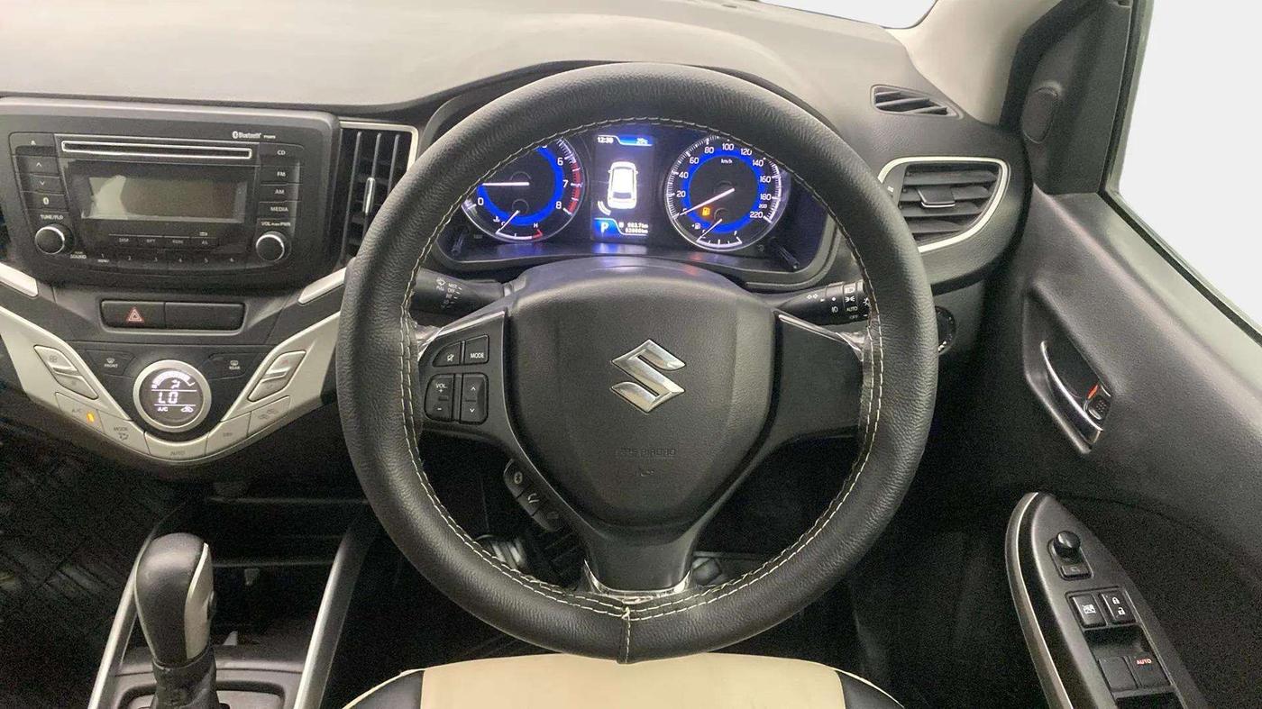 2017 Maruti Baleno ZETA CVT PETROL 1.2, Petrol, Automatic, 52,592 km, Steering Wheel Close Up