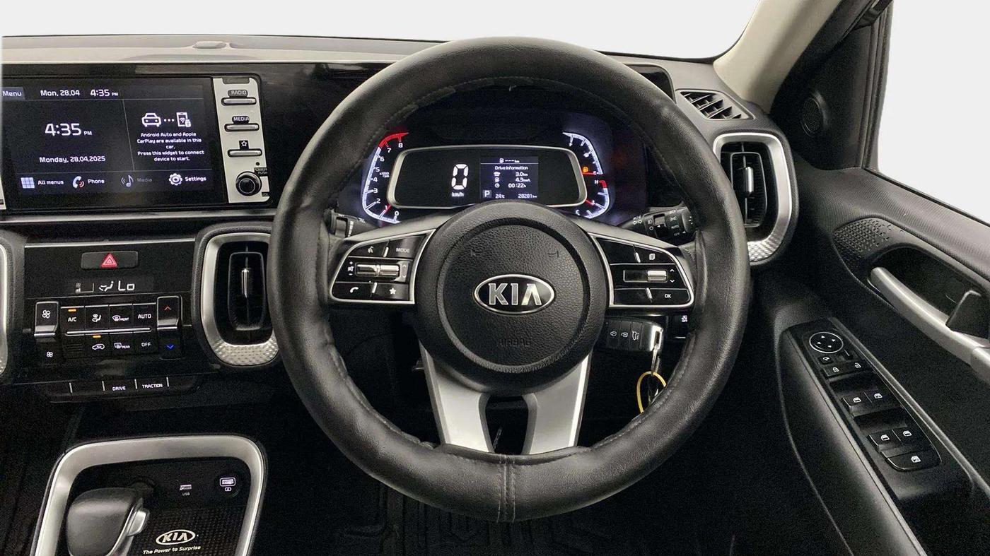 2021 KIA SONET HTK PLUS 1.0 DCT, Petrol, Automatic, 28,275 km, Steering Wheel Close Up
