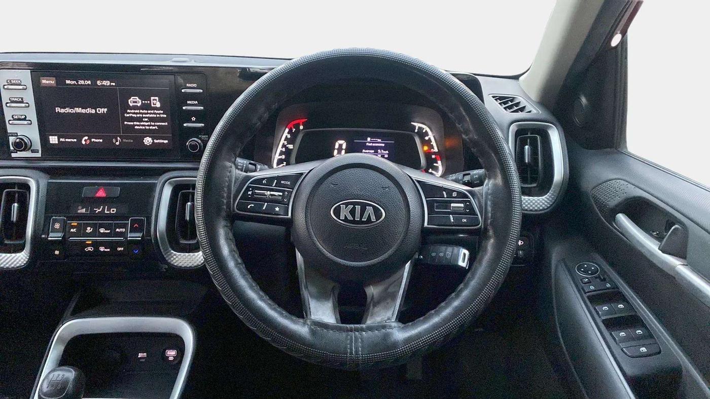 2020 KIA SONET HTK PLUS 1.2, Petrol, Manual, 46,308 km, Steering Wheel Close Up