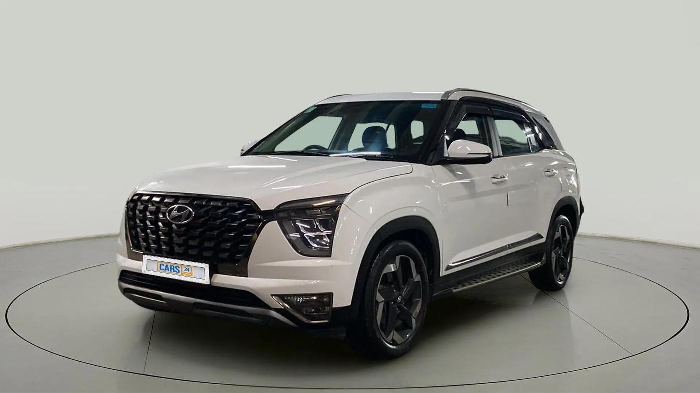 2021 Hyundai ALCAZAR PLATINUM (O) 6STR 2.0 AT, Petrol, Automatic, 49,941 km, Left Front Diagonal