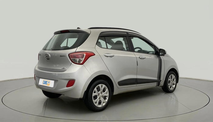2013 Hyundai Grand i10 SPORTZ 1.2 KAPPA VTVT, Petrol, Manual, 27,840 km, Right Back Diagonal