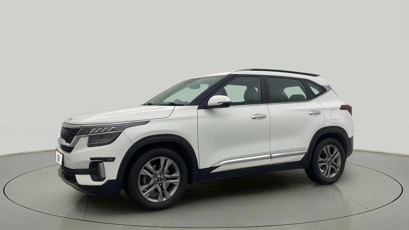 2021 KIA SELTOS HTX IVT 1.5 PETROL, Petrol, Automatic, 99,641 km, Left Front Diagonal