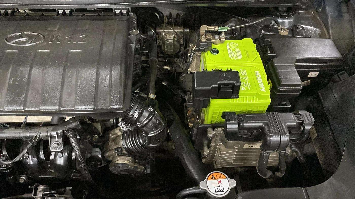2020 Hyundai GRAND I10 NIOS SPORTZ AMT 1.2 KAPPA VTVT, Petrol, Automatic, 77,865 km, Engine View - Left
