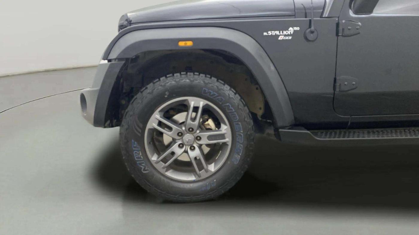 2023 Mahindra Thar LX P 2WD AT HT, Petrol, Automatic, 15,477 km, Left Front Wheel
