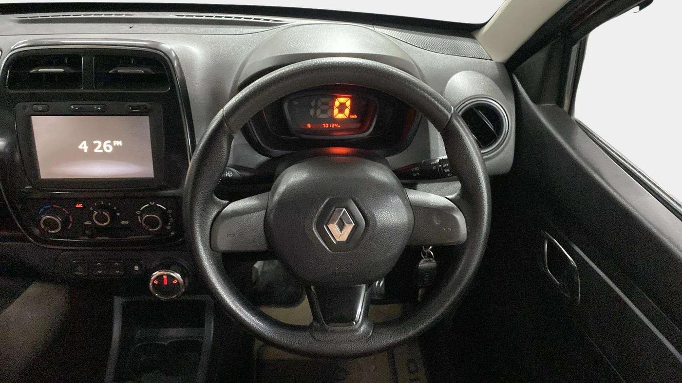 2018 Renault Kwid RXT 1.0 AMT (O), Petrol, Automatic, 70,154 km, Steering Wheel Close Up