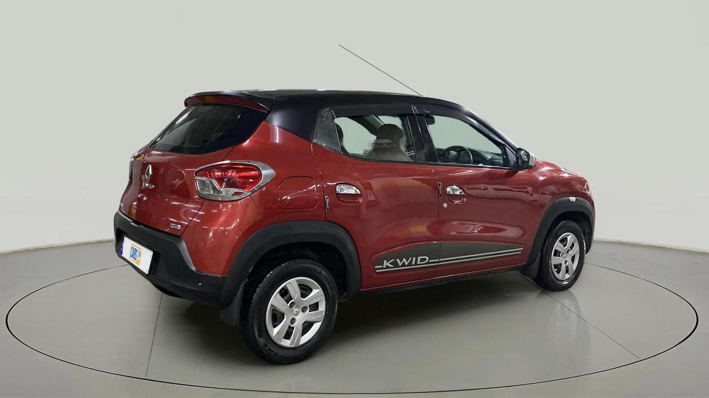 2018 Renault Kwid RXT 1.0 AMT (O), Petrol, Automatic, 70,154 km, Right Back Diagonal