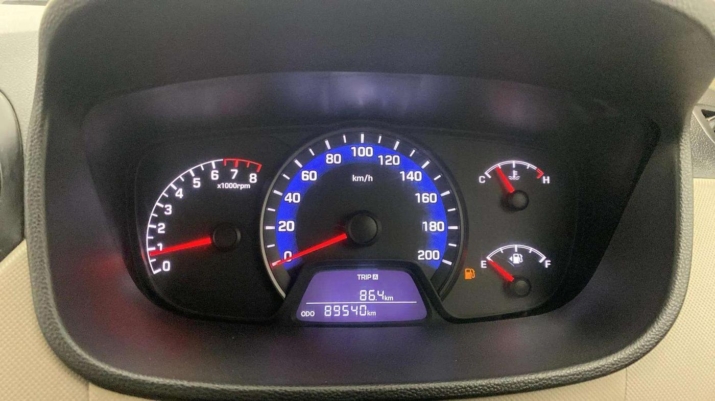 2014 Hyundai Xcent BASE 1.2, Petrol, Manual, 89,576 km, Odometer Image