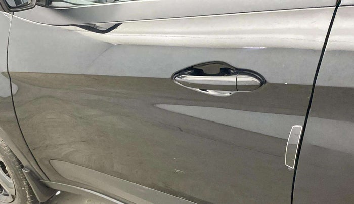 2023 Tata NEXON XZA PLUS LUX SUNROOF RED DARK PETROL, Petrol, Automatic, 20,383 km, Front passenger door - Minor scratches