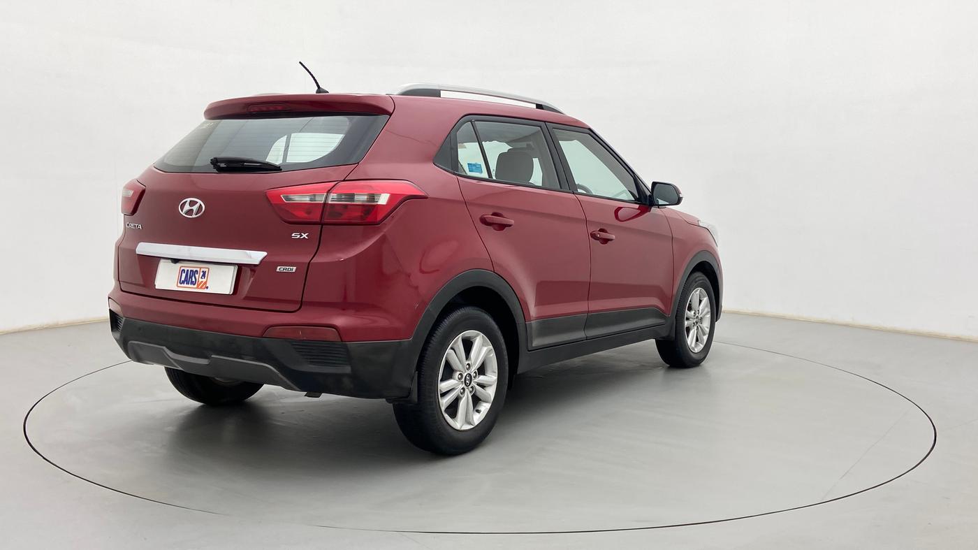2017 Hyundai Creta SX 1.6 DIESEL, Diesel, Manual, 99,288 km, Right Back Diagonal