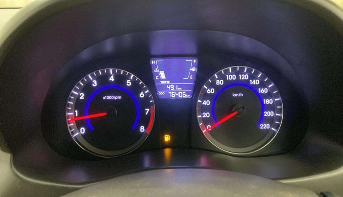 2016 Hyundai Verna 1.6 VTVT SX, Petrol, Manual, 76,405 km, Odometer Image