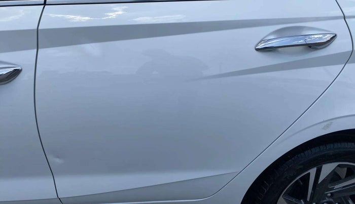 2023 Hyundai NEW I20 ASTA (O) 1.2 MT, Petrol, Manual, 9,989 km, Rear left door - Slightly dented